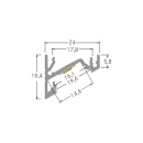 Brumberg Leuchten Anbau-Eckprofil 2000x24x19,4mm 53385262 NEU