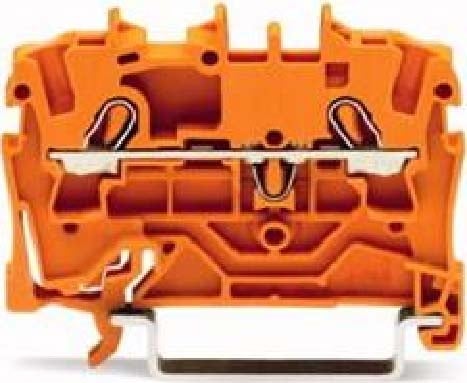 WAGO GmbH & Co. KG Bloque de terminales de paso de 2 hilos, TS 35 2002-1202 NUEVO