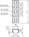 OBO Bettermann Vertr Profilschiene gelocht CML3518P0150FS...