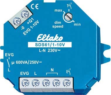 Eltako Steuerdimmschalter 1-10V,f.EVGs SDS61/1-10V NEU