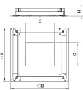 OBO Bettermann Vertr Caja de dispositivo de suelo 350-3...