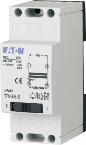 Eaton (installation) Transformateur de sonnerie 4-8-12V/2A TR-G3/18 NOUVEAU