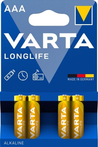 Varta Cons.Varta Longlife Micro 1,5/Al-Mn 4103 Blister 4 NUOVO