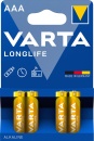 Varta Cons.Varta Longlife Micro 1,5/Al-Mn 4103 Blister 4...