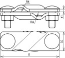 Pinza DEHN SV St/tZn f. Rd 7-10/10mm SVK7.107.10FL30STTZN...