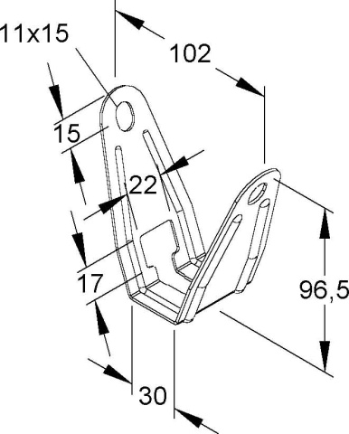 Niedax ceiling bracket DBT 40 NEW