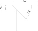 OBO Bettermann Vertr Oberteil f.Flachwinkel 80 300x80mm,...