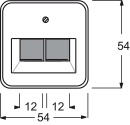 Busch-Jaeger Central plate ws f.UAE-connectiondo.2f...