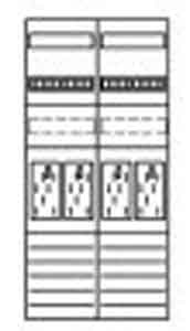 Eaton (Installation) Zählerfeld 1050mm,4ZP,5pol. ZSD-Z27B0019 NEU