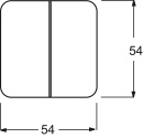 Busch-Jaeger bascule ws série 2505-212 NEUF