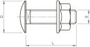 OBO Bettermann Vertr Truss-head bolt with combination nut FRSB 6x16 A2 NEW