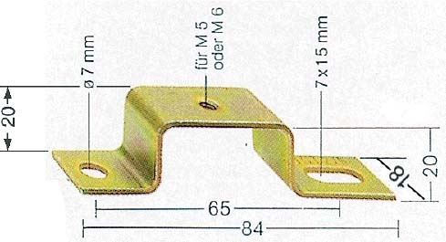 Weidmüller mounting rail support TST 2/M6 NEW