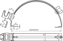 DEHN Soporte de conductor de techo ajustable NIRO...