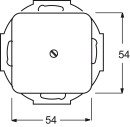 Busch-Jaeger Central plate aws for cable outlet 2527-214 NEW