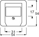 Busch-Jaeger Zentralscheibe ws f.TAE-Einsatz 2539-212 NEU