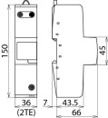 Descargador combinado de corriente de rayo y sobretensiones DEHN 1 DEHNvenCI DVCI 1 255 NUEVO