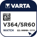 Batteria per orologi Varta Cons.Varta 1.55V/17mAh/Argento V 364 pz.1 NUOVO