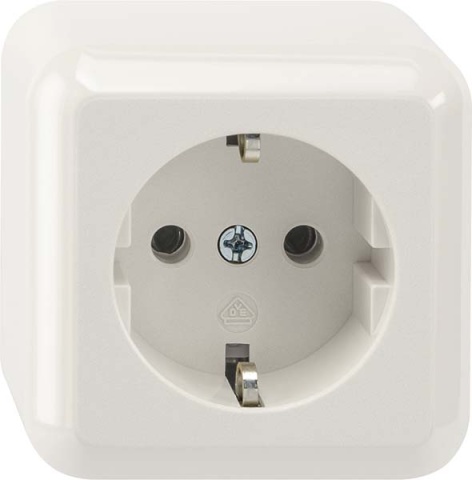 Merten SCHUKO socket outlet polar white surface-mounted MEG2301-8719 NEW