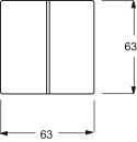 Busch-Jaeger rocker stws mt series switch/button 1785-884...