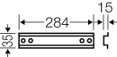 Rail de support Hensel 284mm de long Mi TS 30 NEUF