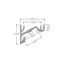 Brumberg Leuchten perfil angular de superficie 1000x24x19,4mm 53385261 NUEVO