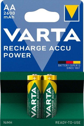 Varta Cons.Varta Ricarica Accu Power AA 1.2V/2600mAh/NiMH 5716 Bli.2 NUOVO