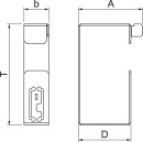 OBO Bettermann Vertr Staffa di installazione 70x110mm...