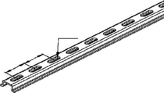 Rail porteur Niedax 2937/2 GL NOUVEAU