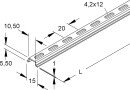 Rail porteur Niedax 2937/2 GL NOUVEAU