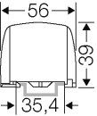 Morsetto di derivazione per conduttore principale Hensel a 5 poli, 4x 1x25qmm KKL 54 NUOVO