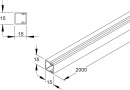 Kleinhuis canalina lgr 15x15 RAL7035 HKL1515.8 NUOVO