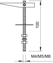 OBO Bettermann Vertr kolek uchylny vz 456 M5x100 G NOWY