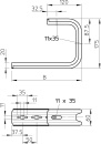 OBO Bettermann Vertr Soporte de techo 345mm TPD 345 FS NUEVO