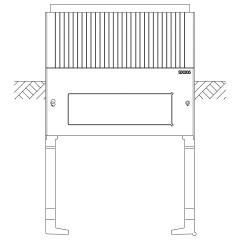 ABN basismaat 0 2-paneel hoogte 900mm SX005 NIEUW