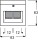 Busch-Jaeger Centrale plaat stws mt f.UAE-connectiondo.2f 1803-02-884 NIEUW