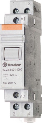 Relé de instalación Finder 1S/1Ö 20A 230VAC 22.23.8.230.4000 NUEVO