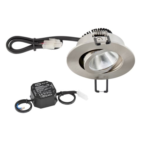 EVN Lichttechnik P-LED recessed ceiling luminaire 3000K 230V round eds PC20N61302 NEW