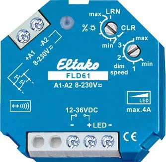 Actionneur radio Eltako Variateur PWM-LED,12-36VDC,4A FLD61 NOUVEAU