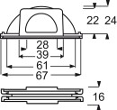 Lacznik wpustu kablowego Busch-Jaeger 2138 W-53 NOWOSC