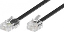 Wentronic RJ45-RJ11 aansluitkabel 10m,sw,St/St 68578 NEW