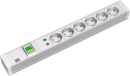 Bachmann 19inch socket strip 6f PVC,1 switch,ÜSS...