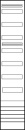 ABN distribution panel 1V with rails, 1V7 VS19 NEW