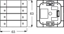 Busch-Jaeger Druktoets 4/8-voudig multifunctioneel 6127/02-83 NIEUW