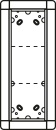 Ritto Portier UP-Rahmen ws 3x, 141x334mm 1881370 NOUVEAU