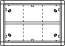 Ritto porter surface-mounted frame ws 6-way, 326x230mm...