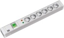 Bachmann 19inch socket strip 6f 1,5HE,1xswitch ÜSS...