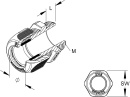 Prensaestopas Kleinhuis lgr,D=34-48mm,IP68 1234VM6301 NUEVO