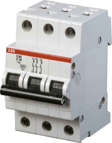 ABB Stotz S&J Interruptor automático 6kA 20A C 3p S203-C20 NUEVO