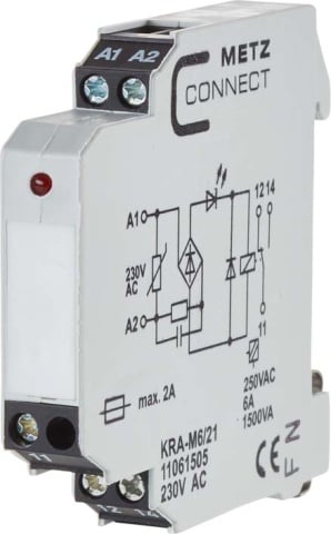 Metz Connect coupling module 1W KRA-M6/21 230AC NEW