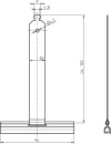 Molla di fissaggio Rademacher 140 mm da SW50 4051 NUOVO